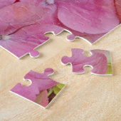 Pink Hydrangea Flowers Puzzle Legpuzzel (Zijkant)
