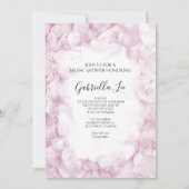 Pink Hydrangea Flowers Waterverf Vrijgezellenfeest Kaart (Voorkant)