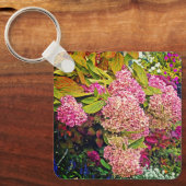PINK HYDRANGEA GARDEN / terug naar eigenaar indien Sleutelhanger (Voorkant)