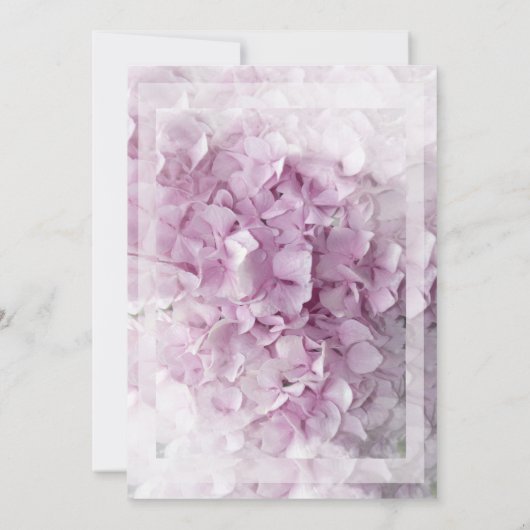 Pink Hydrangea Gradua Party Invitation Kaart (Achterkant)