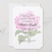 Pink Hydrangea Grandmillennial Vrijgezellenfeest Kaart (Voorkant)