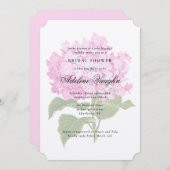 Pink Hydrangea Grandmillennial Vrijgezellenfeest Kaart (Voorkant / Achterkant)