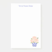 Pink Hydrangea in Chinoiserie Planer Post-It Note (Voorkant)