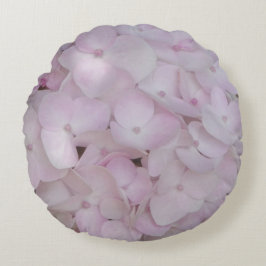 Pink Hydrangea Pattern Round Pillow Rond Kussen