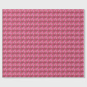 Pink Hydrangea Petals Floral Pattern Cadeaupapier (Vlak)