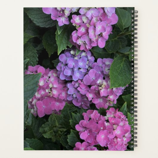 Pink Hydrangea Planner (Achterkant)
