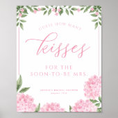 Pink Hydrangea raden hoeveel kisses douche spel Poster (Voorkant)