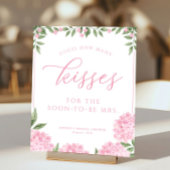 Pink Hydrangea raden hoeveel kisses douche spel Poster