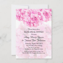 Pink hydrangea repetitief diner nodigt hydrangea u