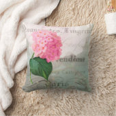 Pink Hydrangea Romantic French Accent Pillow Kussen (Deken)