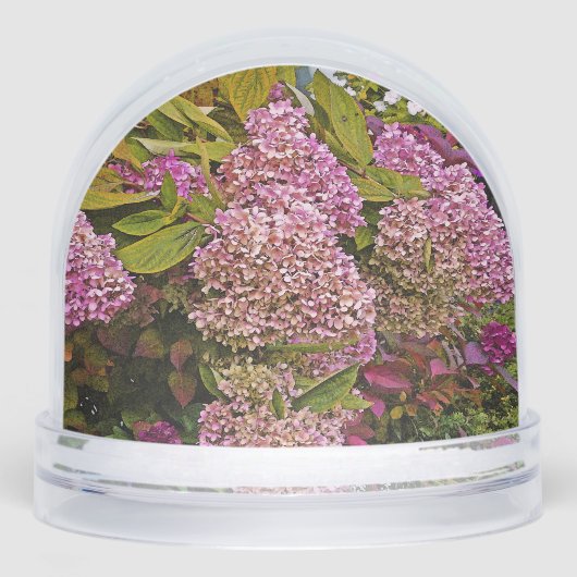 Pink Hydrangea Sneeuwbol (Voorkant)