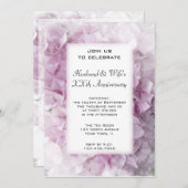 Pink Hydrangea Wedding Jubileum Party Kaart (Voorkant / Achterkant)