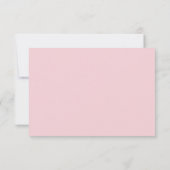Pink Hydrangea Wedding RSVP Card Kaartje (Achterkant)