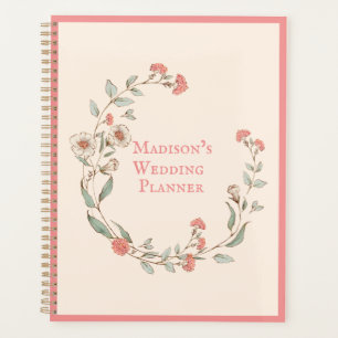 Pink Hydrangea Wreater  Name Wedding Planner