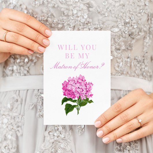 Pink Hydrangea zal mijn matroos van eer zijn Kaart