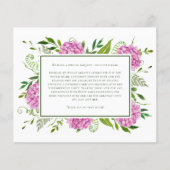 Pink Hydrangeas 80th Birthday Card Request (Voorkant)