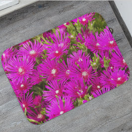 Pink Ice Plant Flowers Floral Badmat