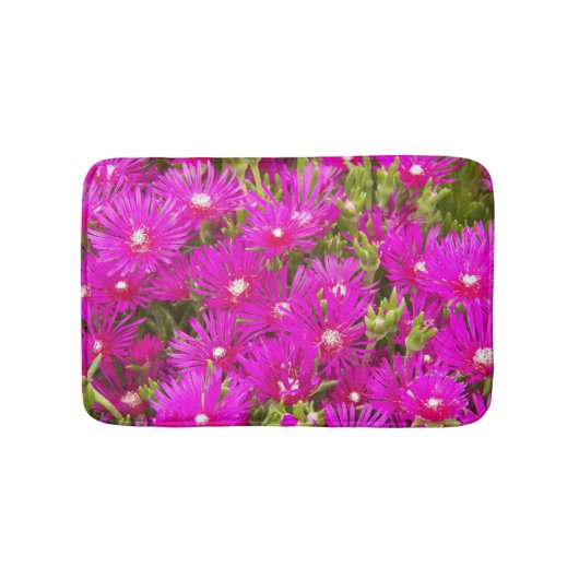 Pink Ice Plant Flowers Floral Badmat (Voorkant)
