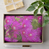 Pink Ice Plant Flowers Floral Tissuepapier (Geschenk)