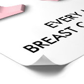 PINK, IEDERE MAAND MOET BORSTKANKERBEWUST ZIJN.. POSTER (Hoek)