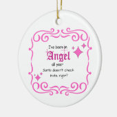 Pink Ik ben een Angel geweest...Ornament Keramisch Ornament (Links)