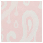 Pink Ikat Paisley Large Scale Stof (Close Up)