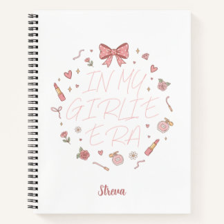 Pink in my girlie era notebook notitieboek