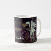 Pink Indian Pipe Wildflower Personalized Koffiemok (Voorkant rechts)