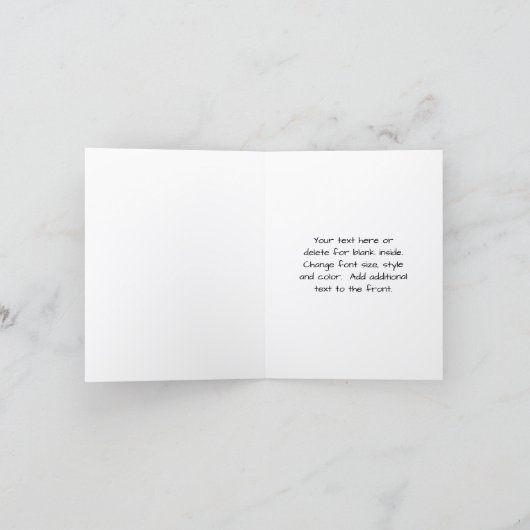 Pink Indian Pipe Wildflowers Nature Note Kaart (Binnen)