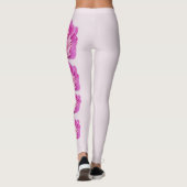 Pink Indiana State Flower Peony Leggings (Achterkant)