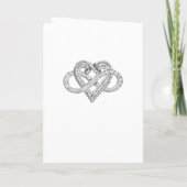 Pink Infinity Heart Program Kaart (Achterkant)