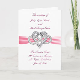 Pink Infinity Heart Program Kaart
