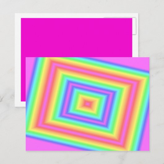 Pink Infinity Post Kaart (Voorkant / Achterkant)