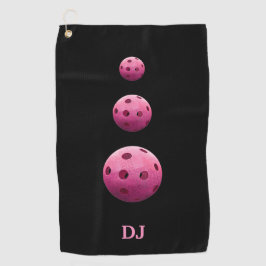 Pink Initialen Sweat Towel Golfhanddoek