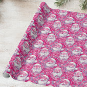 Pink Inspired Santa Cadeaupapier