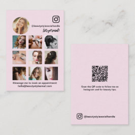 Pink Instagram Photo Grid Beauty Social Media  Visitekaartje