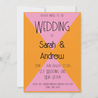 Pink Invitation Kaart