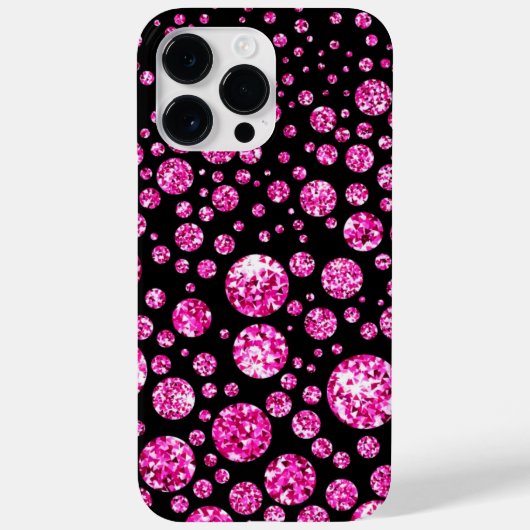 PINK IRIDESCENT DIAMOND LOOK Case-Mate iPhone CASE (Achterkant)