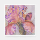 PINK IRIS HOUSEWARMING PARTY MONOGRAM SERVET (Voorkant)