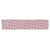 PINK IRIS KORTE TABLE RUNNER KORTE TAFELLOPER (Horizontaal)