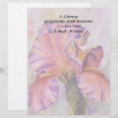 PINK IRIS  LETTERHEAD BRIEFHOOFD (Voorkant / Achterkant)