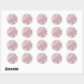 PINK IRIS WEDDING STICKERS (Vel)