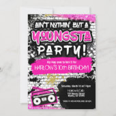 Pink is niet niets anders dan een Youngsta Party H Kaart (Voorkant)
