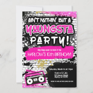 Pink is niet niets anders dan een Youngsta Party H Kaart