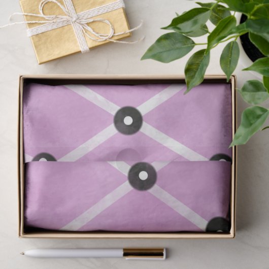 Pink Ivory Lattice Studs Funky Pattern Decoupage Tissuepapier (Geschenk)