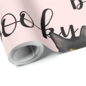 Pink Jack-O-Lantern and Black Cat Cadeaupapier (Rol Hoek)