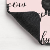 Pink Jack-O-Lantern and Black Cat Muismat (Hoek)