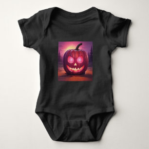 Pink Jack-o'-lantern Romper