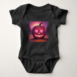 Pink Jack-o'-lantern Romper