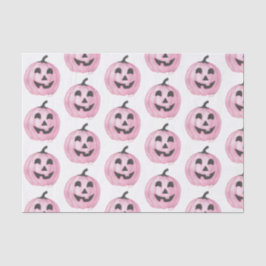 Pink Jack-O-Lantern Tissuepapier